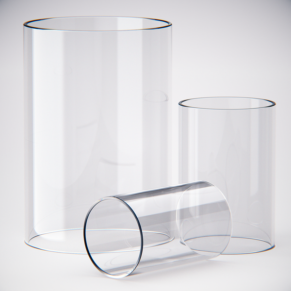 Glaszylinder Kerzenglas Teelichterglas verschiedene Größen 7cm 9cm und 13,5 cm Durchmesser Ersatzglas Windlicht LUISA